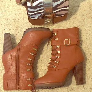 Sexy Leather Buckle Boots